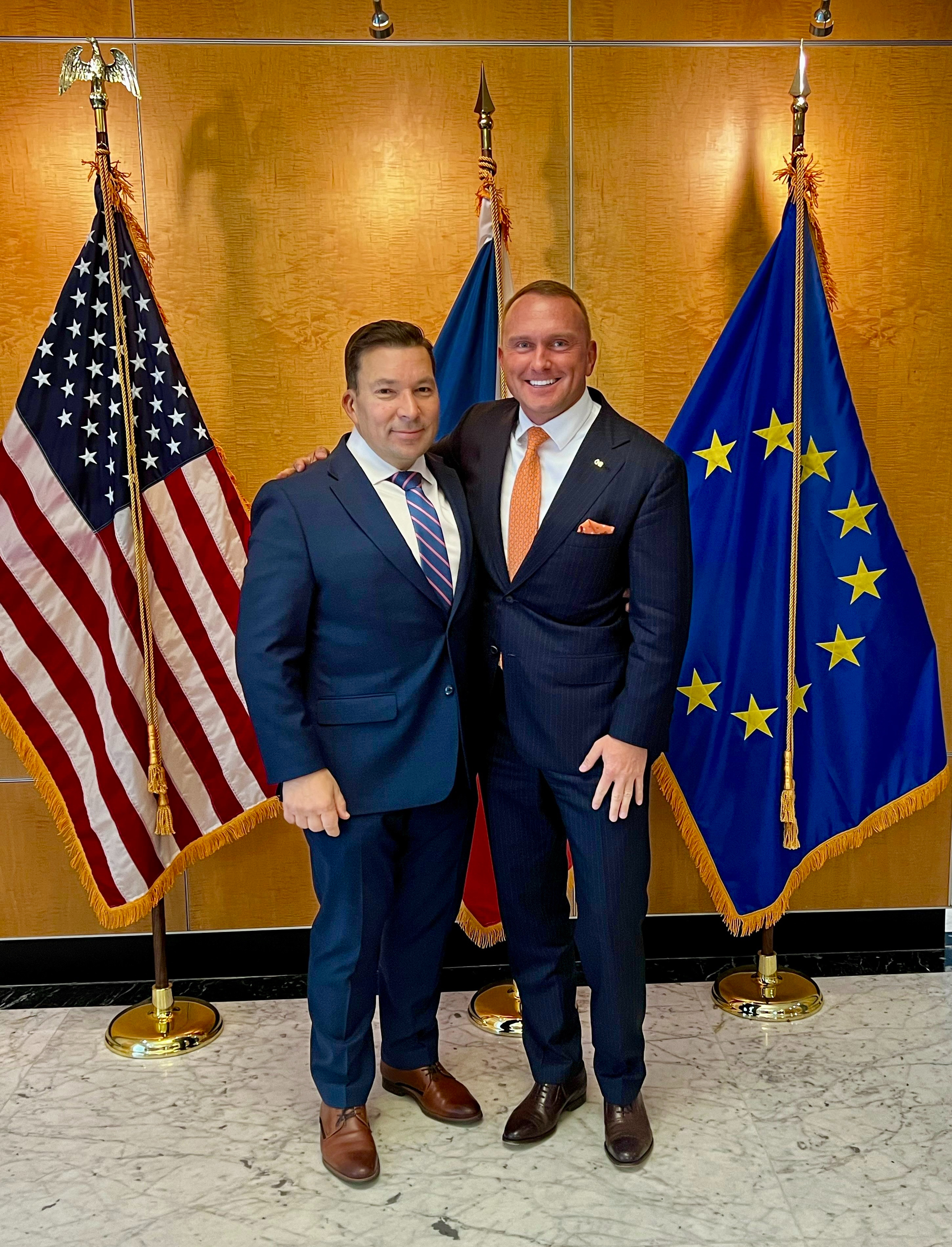 S velvyslancem České republiky v USA J. E. Miloslavem Staškem, Washington D.C., duben 2024