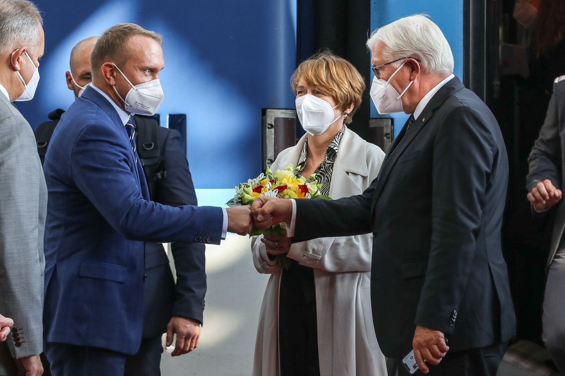 Přivítání prezidenta Spolkové republiky Německo J. E. Franka-Waltera Steinmeiera a paní Elke Büdenbender, srpen 2021