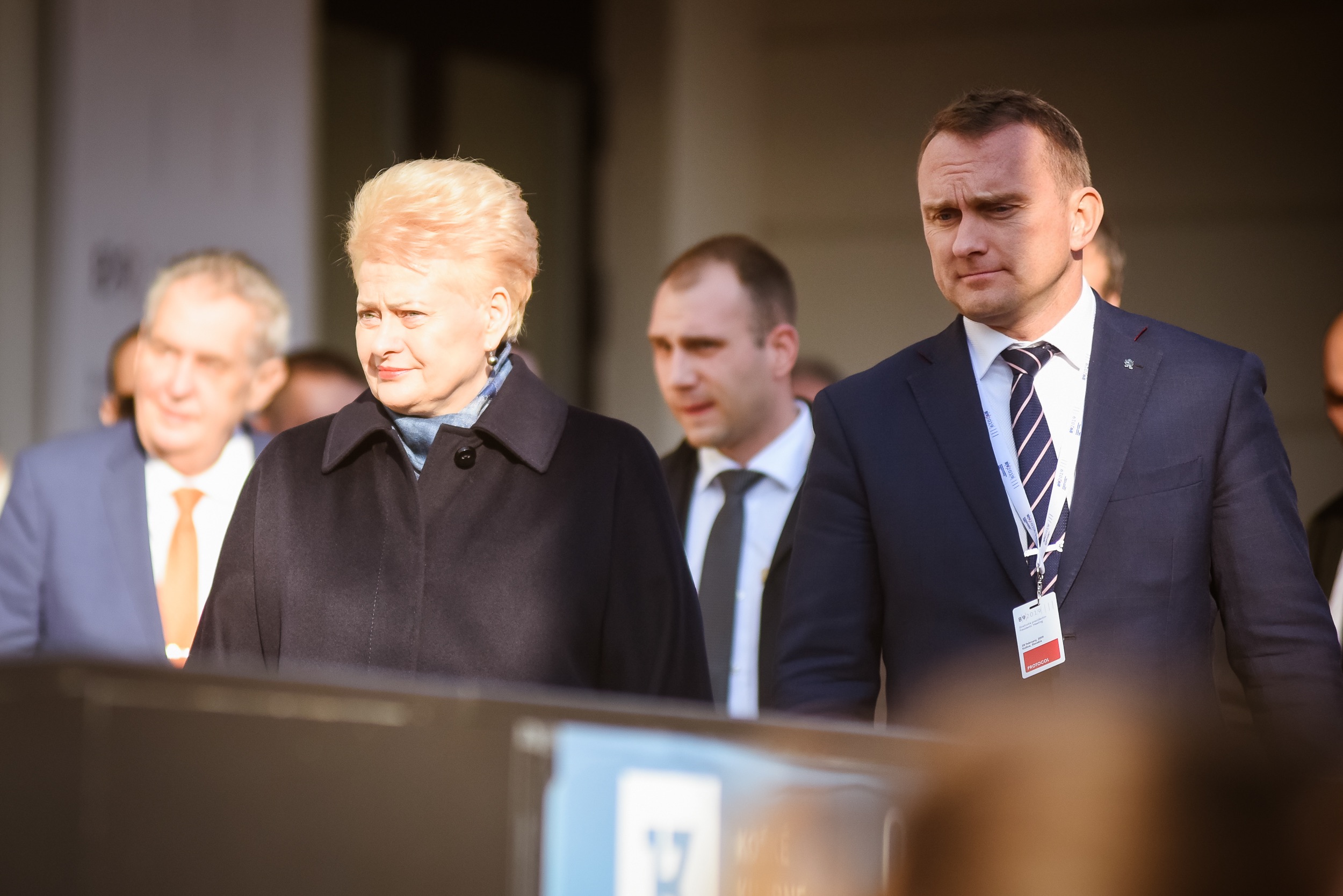 S prezidentkou Litevské republiky, J. E. Daliou Grybauskaité, Summit B9 v Košicích, únor 2019