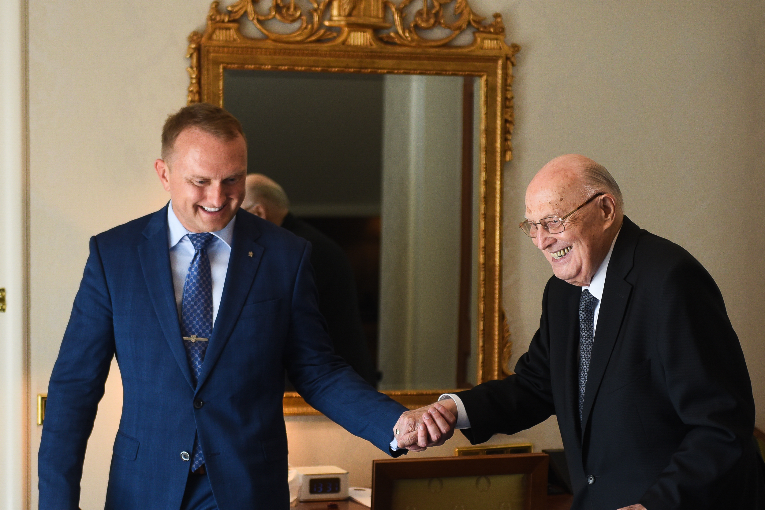 Setkání s panem Eduardem Harantem, zakladatelem Rakousko-české společnosti, Vídeň, duben 2019
